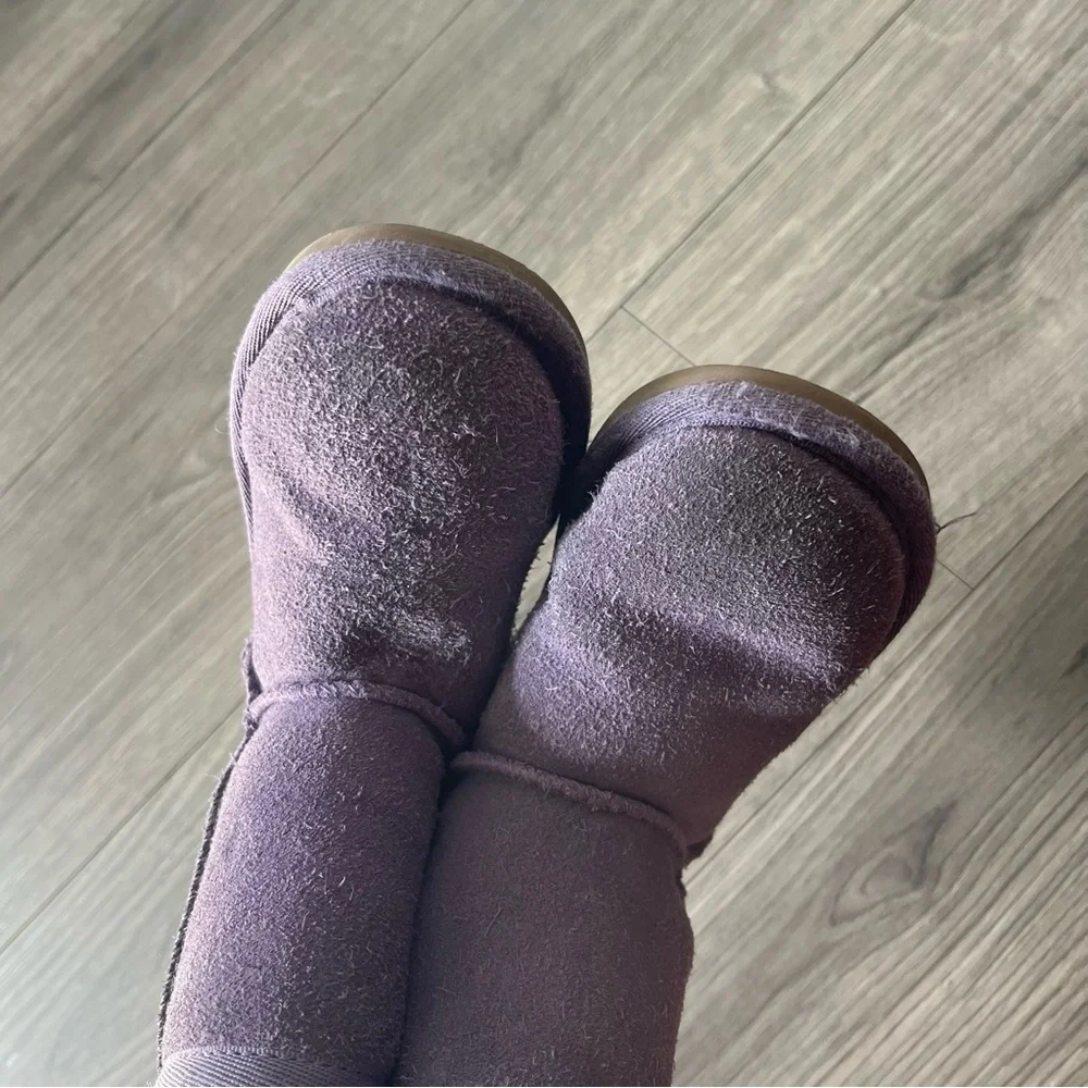 Koolaburra by Ugg Girls Lavender Purple Wool Lined Boots Classic Size 8